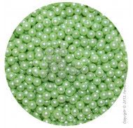 Сахарные шарики Жемчуг Зеленый 5-6 мм 50 г. фото цена